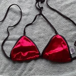 3/$10 sale: Mossimo Bikini Top in Metallic Red/Fuchsia